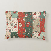 クリスマス雪だるま枕 アクセントクッション (裏面)
