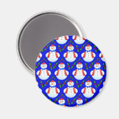 クリスマス雪だるま磁石 マグネット (正面/裏面)