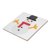 クリスマス雪だるま絵文字 タイル (側面)