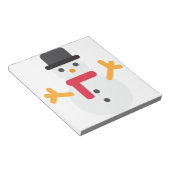 クリスマス雪だるま絵文字 ノートパッド (アングル)