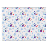 クリスマス雪だるま表面パターン テーブルクロス (正面(横))