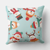 クリスマス雪だるま装飾用クッション クッション (裏面)