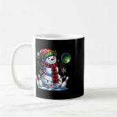 クリスマス雪だるま遊のボーリングLlとピンクリスマス コーヒーマグカップ (左)