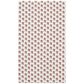 クリスマス雪だるま金ゴールドメリークリスマス文字 テーブルクロス (正面)