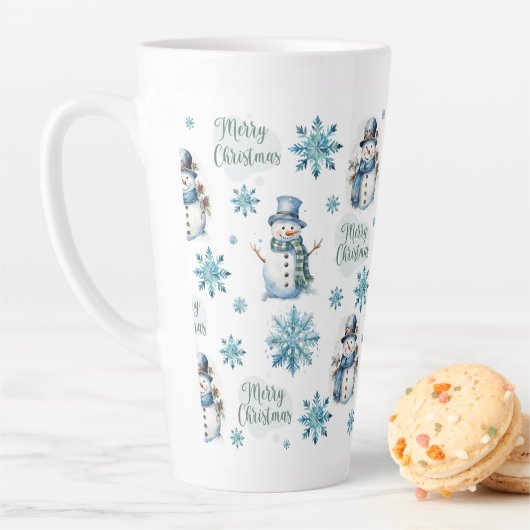 クリスマス雪だるま カフェラテマグ (インサイチュ)