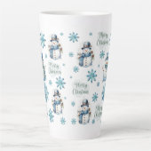 クリスマス雪だるま カフェラテマグ (正面)