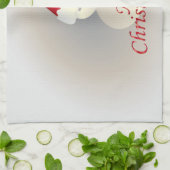 クリスマス雪だるま キッチンタオル (折り畳み)