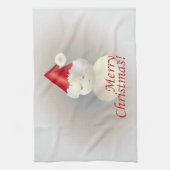 クリスマス雪だるま キッチンタオル (縦)