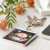 クリスマス雪だるま キーホルダー (側面)