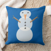 クリスマス雪だるま クッション (ブランケット)