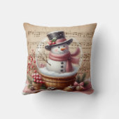 クリスマス雪だるま クッション (裏面)