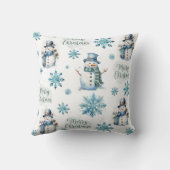 クリスマス雪だるま クッション (裏面)