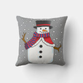 クリスマス雪だるま クッション (裏面)