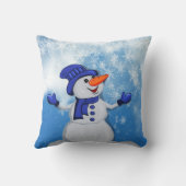 クリスマス雪だるま クッション (裏面)