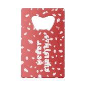 クリスマス雪だるま クレジットカード栓抜き (正面)