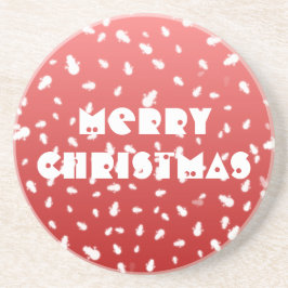 クリスマス雪だるま コースター