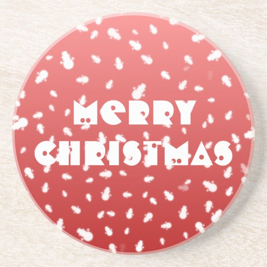 クリスマス雪だるま コースター (正面)