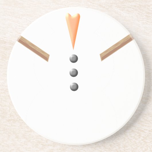 クリスマス雪だるま コースター (正面)