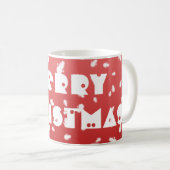 クリスマス雪だるま コーヒーマグカップ (正面右)