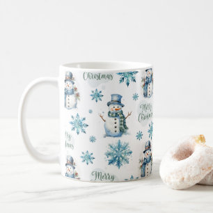 クリスマス雪だるま コーヒーマグカップ