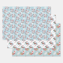 クリスマス雪だるま、サンタクロースとルドルフ