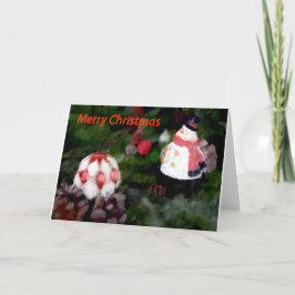 クリスマス雪だるま シーズンカード
