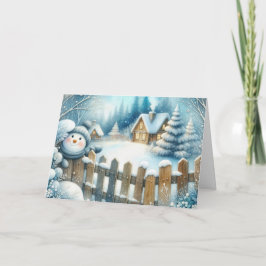 クリスマス雪だるま シーズンカード