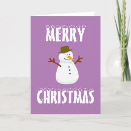 クリスマス雪だるま シーズンカード