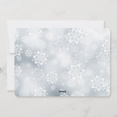 クリスマス雪だるま シーズンカード (裏面)