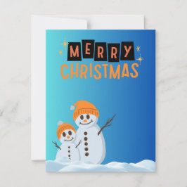 クリスマス雪だるま シーズンカード