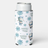 クリスマス雪だるま スリム缶クーラー (Seltzer裏面)