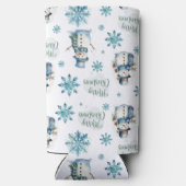 クリスマス雪だるま スリム缶クーラー (裏面)
