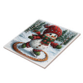 クリスマス雪だるま タイル (側面)
