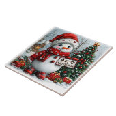 クリスマス雪だるま タイル (側面)