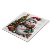 クリスマス雪だるま タイル (側面)