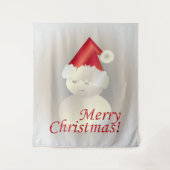 クリスマス雪だるま タペストリー (正面)