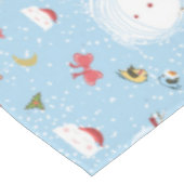クリスマス雪だるま テーブルクロス (アングル)
