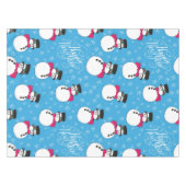 クリスマス雪だるま テーブルクロス (正面(横))