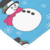 クリスマス雪だるま テーブルクロス (アングル)