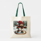 クリスマス雪だるま トートバッグ (裏面)