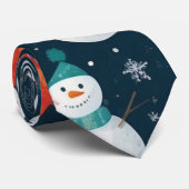 クリスマス雪だるま ネクタイ (ロール)