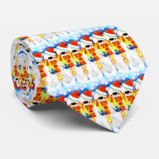 クリスマス雪だるま ネクタイ (ロール)