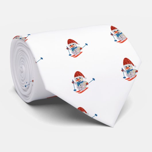 クリスマス雪だるま ネクタイ (ロール)