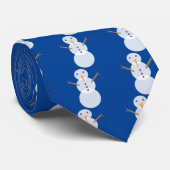 クリスマス雪だるま ネクタイ (ロール)