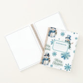 クリスマス雪だるま ノートブック (内部)