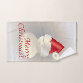 クリスマス雪だるま バスタオルセット (ハンドタオル)
