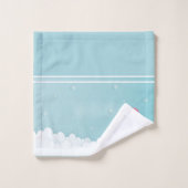 クリスマス雪だるま バスタオルセット (ウォッシュタオル)