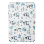 クリスマス雪だるま バスマット (正面縦)