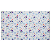 クリスマス雪だるま ファブリック (ファットクウォーター)