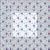 クリスマス雪だるま ファブリック (タイル)